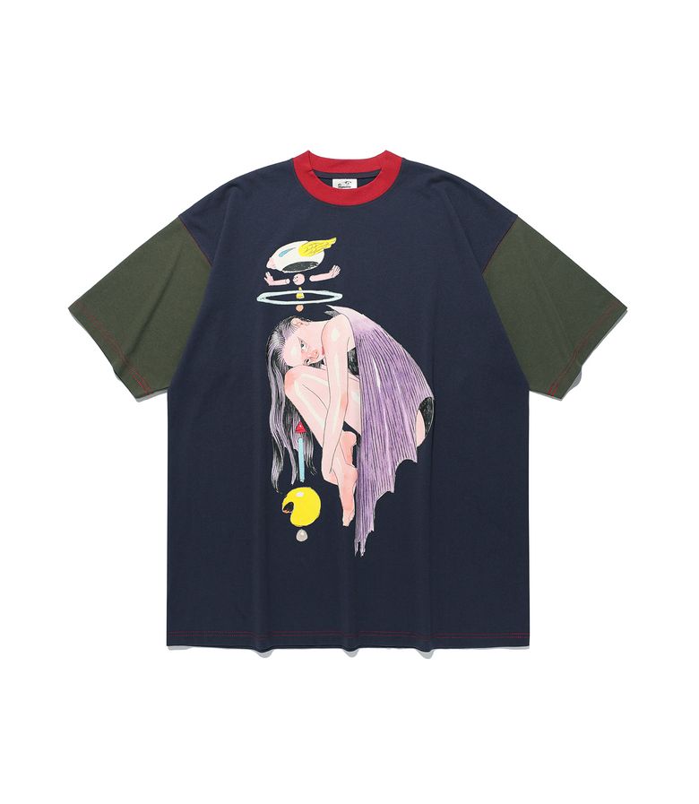 GAKIYA ISAMU BIG BIG TEE_NAVY(NG2FFUT500C)