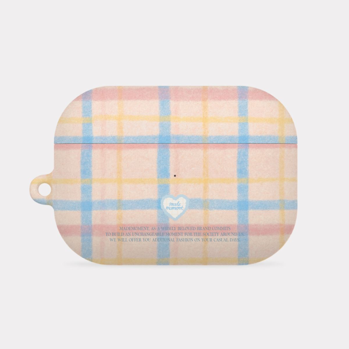 메이드모먼(MADEMOMENT) crayon check 디자인 [hard 에어팟케이스 시리즈]