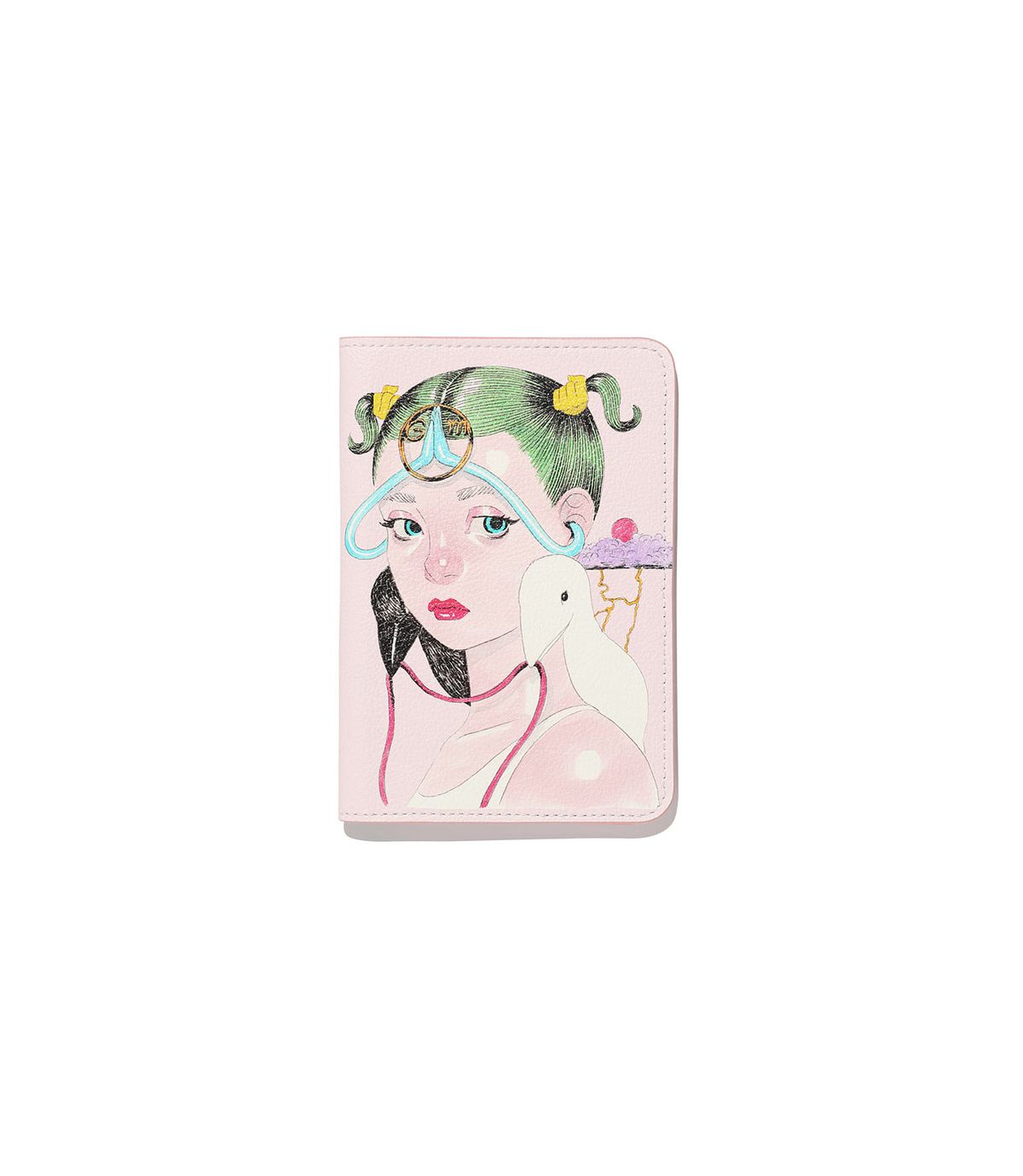나이스고스트클럽(NICEGHOSTCLUB) GAKIYA ISAMU PASSPORT CASE_PINK(NG2FFUAB61C)