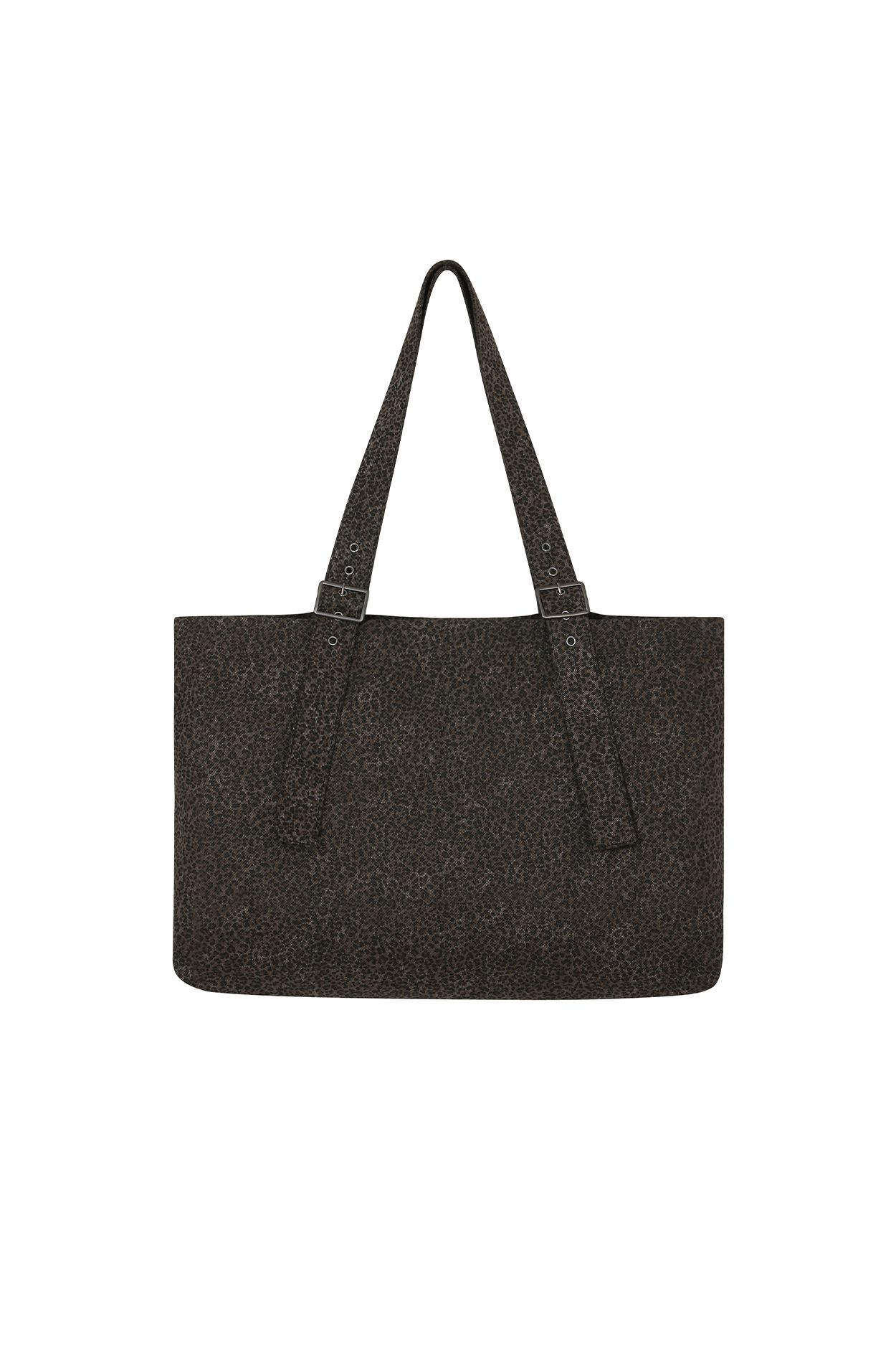 MUSINSA公式 | PAINORPLEASURE BELTED SHOULDER BAG leopard