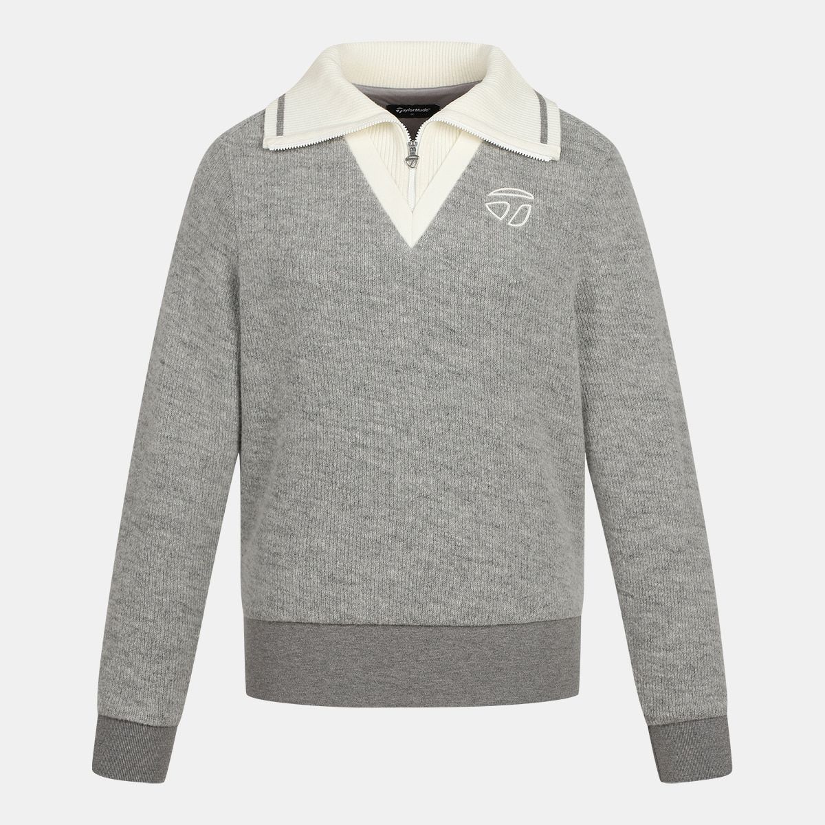 테일러메이드 어패럴(TAYLORMADE APPAREL) 여성 방풍 안감 카라 울 티셔츠 TTO-81HG42-193