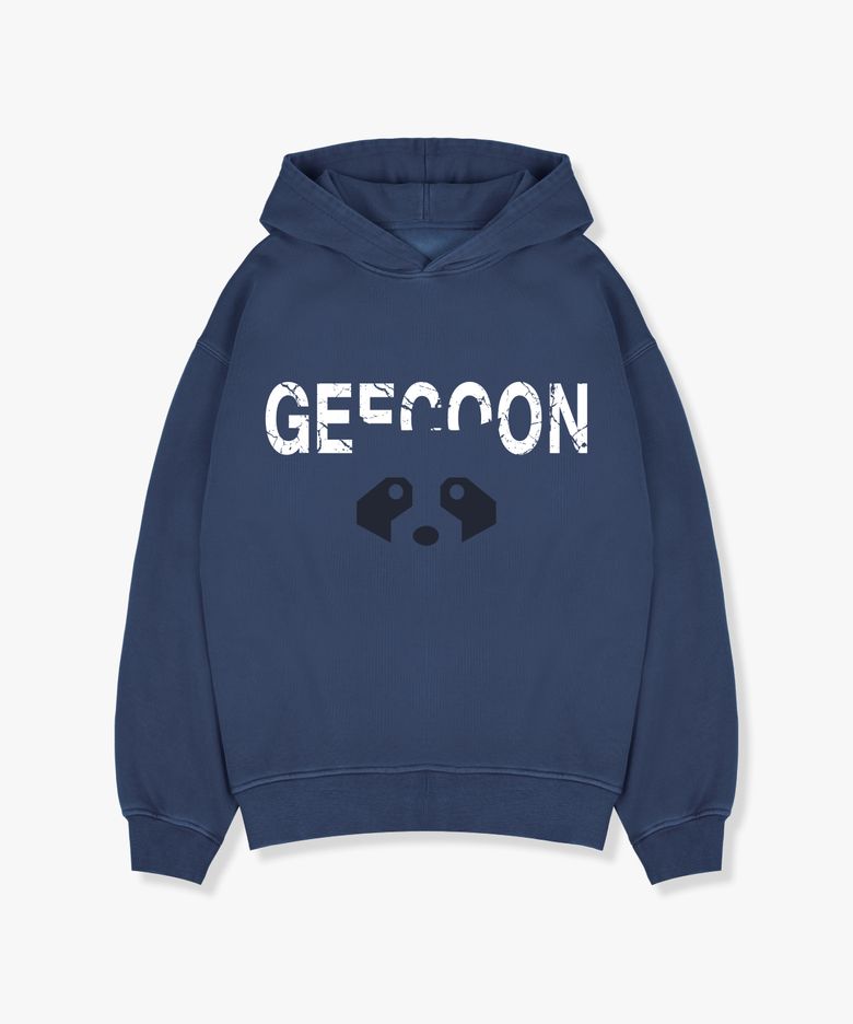 피그먼트 다잉 다크네스 심볼 후드 스웨트셔츠 GEE257-103 블루