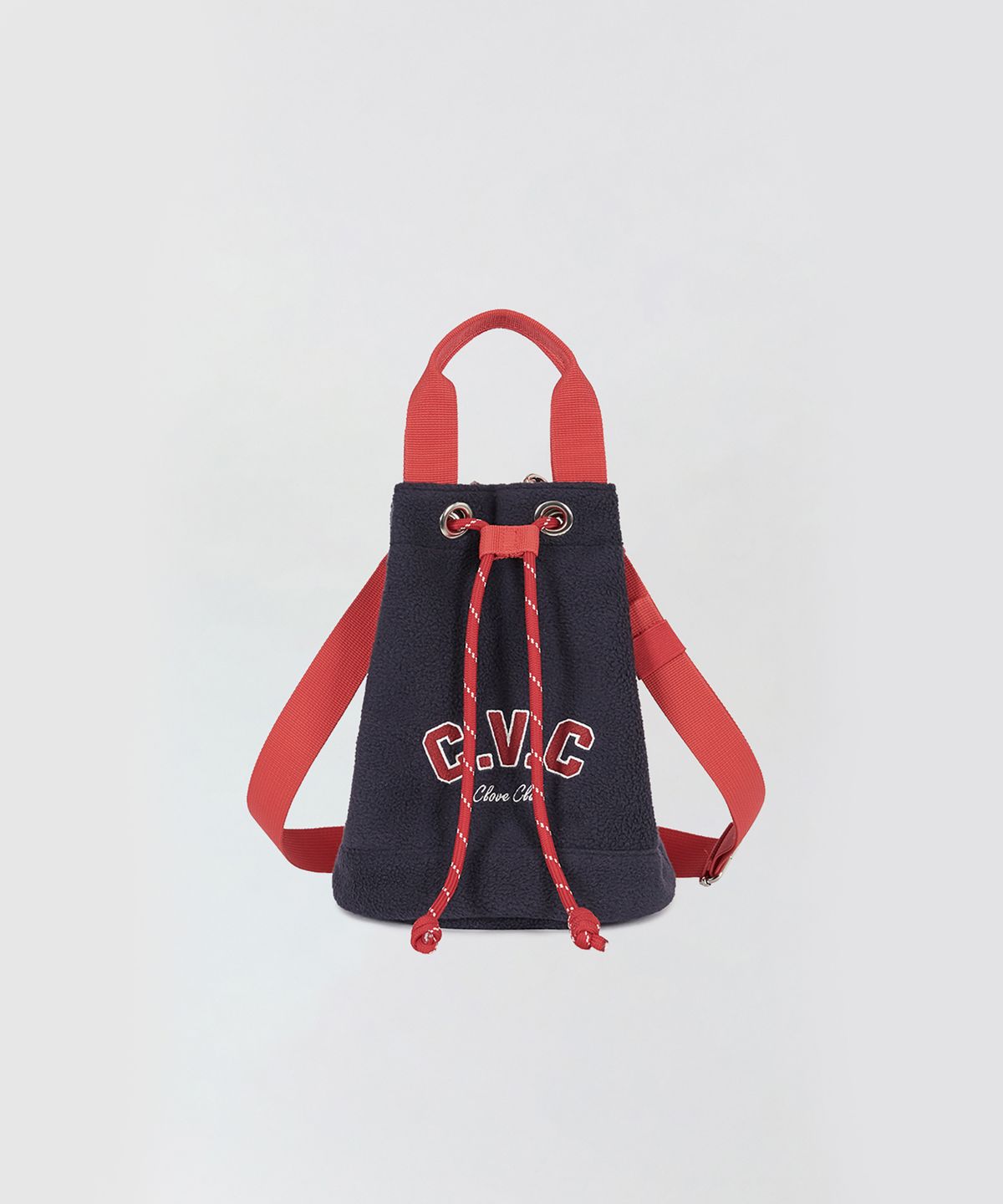 클로브(CLOVE) [25FW clove] Varsity Bucket Tote Bag (Navy)