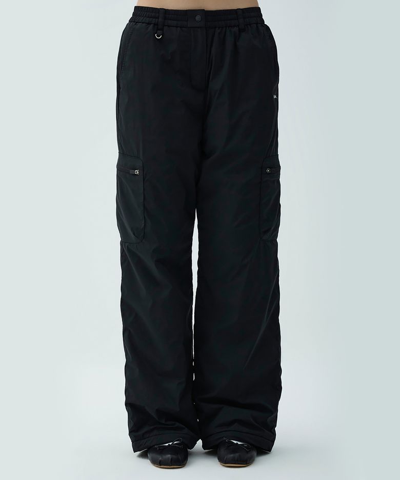 [25FW clove] Padded Cargo Pants (Black)