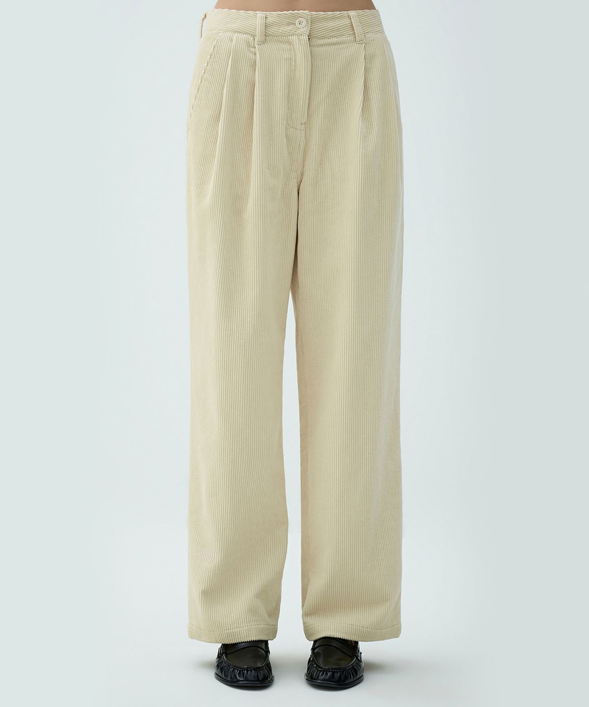클로브(CLOVE) [25FW clove] Corduroy Wide Pants (Cream)