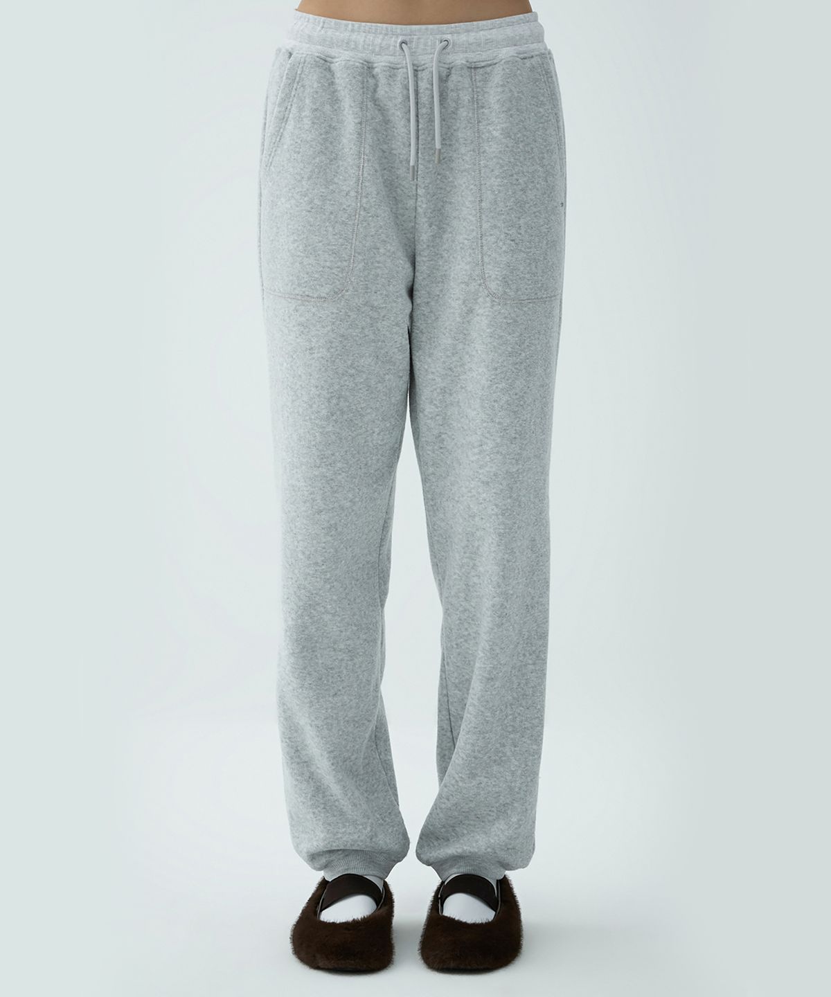 클로브(CLOVE) [25FW clove] Heritage Fleece Jogger Pants (Light Grey)