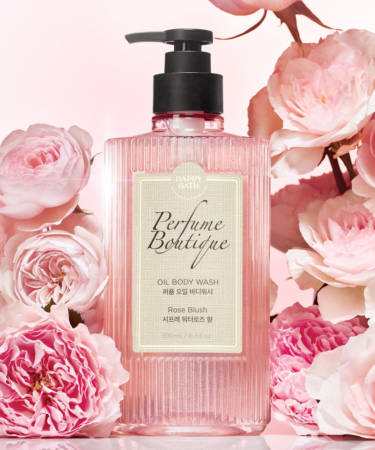 해피바스(HAPPYBATH) 퍼퓸부티크 오일 바디워시 로즈 블러쉬 500ml