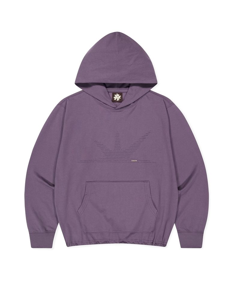 ASCII Daybreak LS Hooded Tee Purple