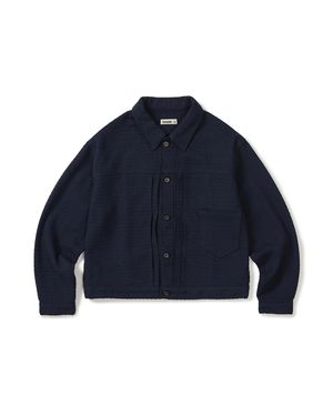 Weave trucker jacket / Navy