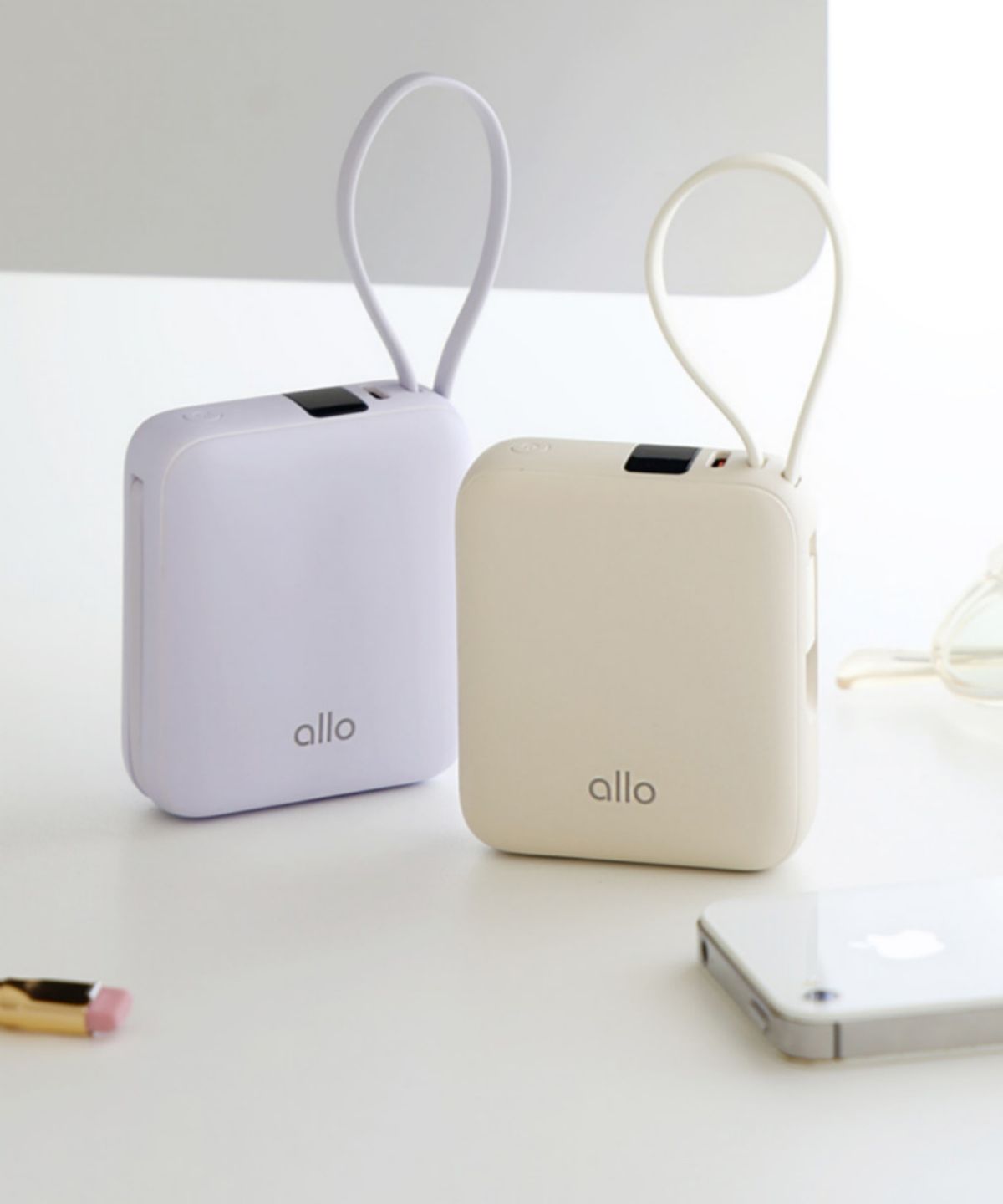 알로코리아(ALLO KOREA) 포켓 미니 고속충전 일체형 보조배터리 10000mAh 1008PD