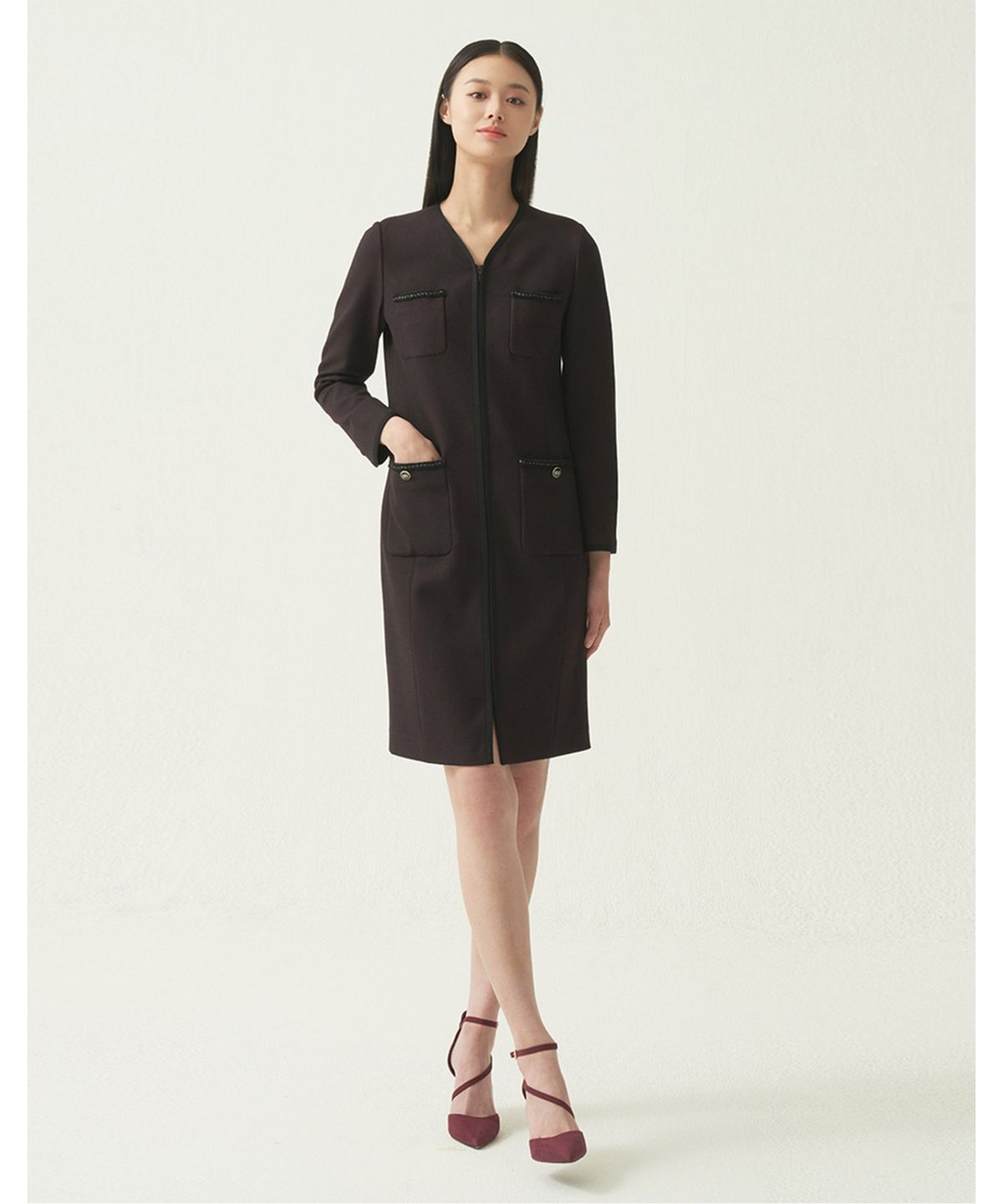 올리비아로렌(OLIVIALAUREN) 체크 원피스_VOCOAXF8421