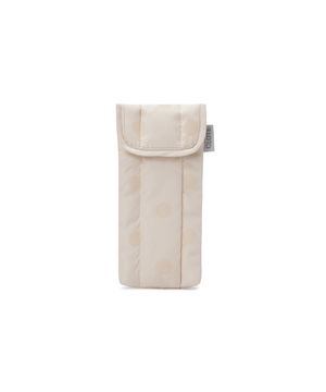 패디드 파우치 - 도트 크림