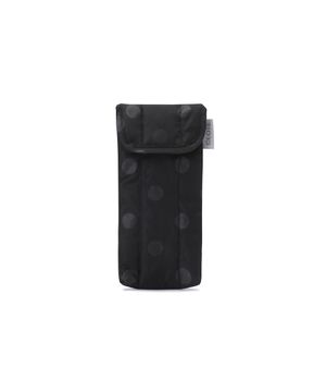 패디드 파우치 - 도트 블랙