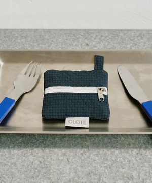 키링 파우치 - 네이비