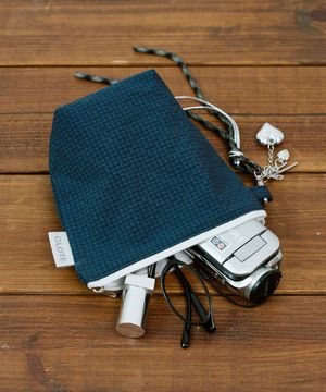 스탠딩 파우치 - 네이비