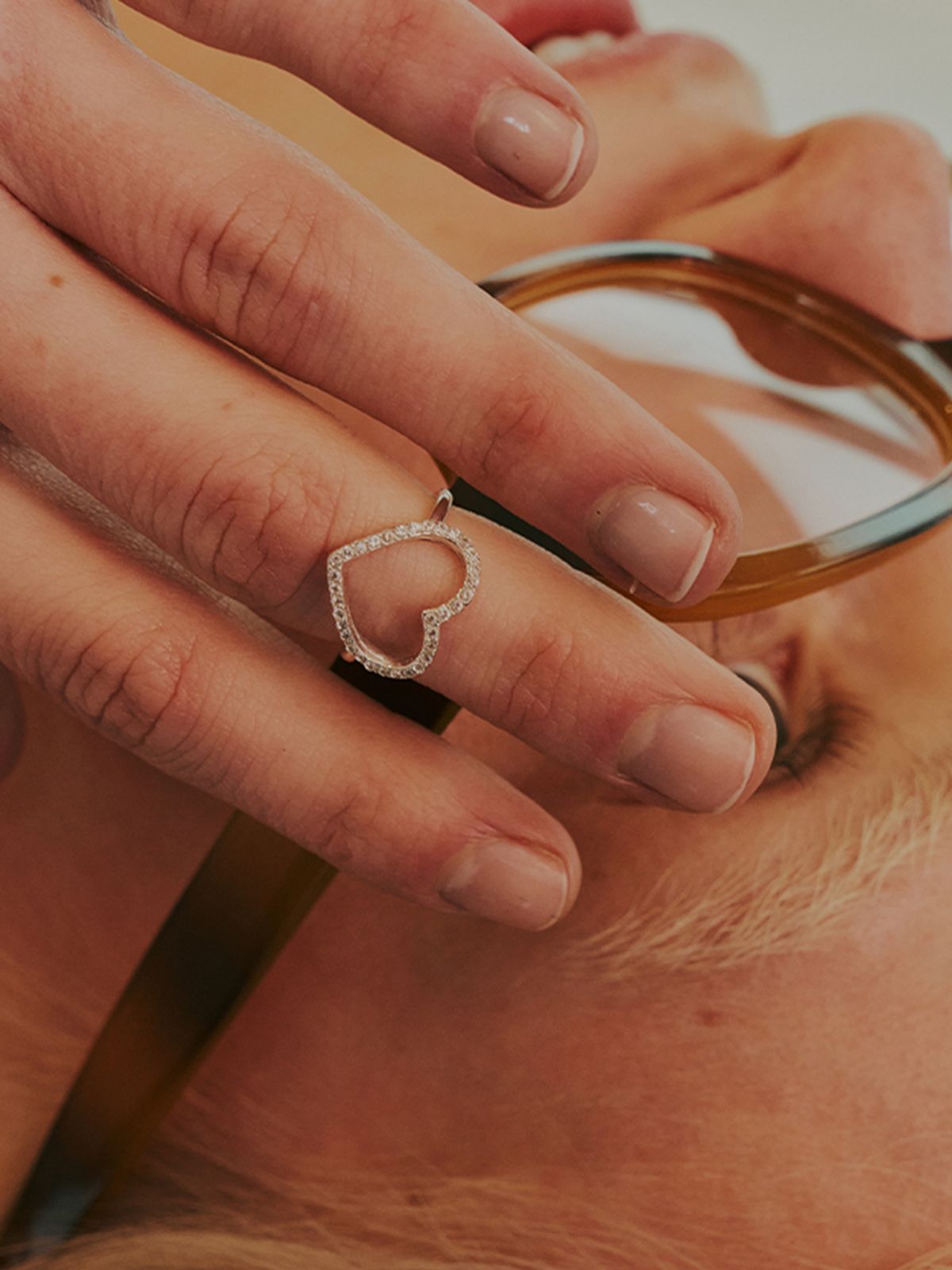 데누(DENU) [아울렛]sweet pave heart ring