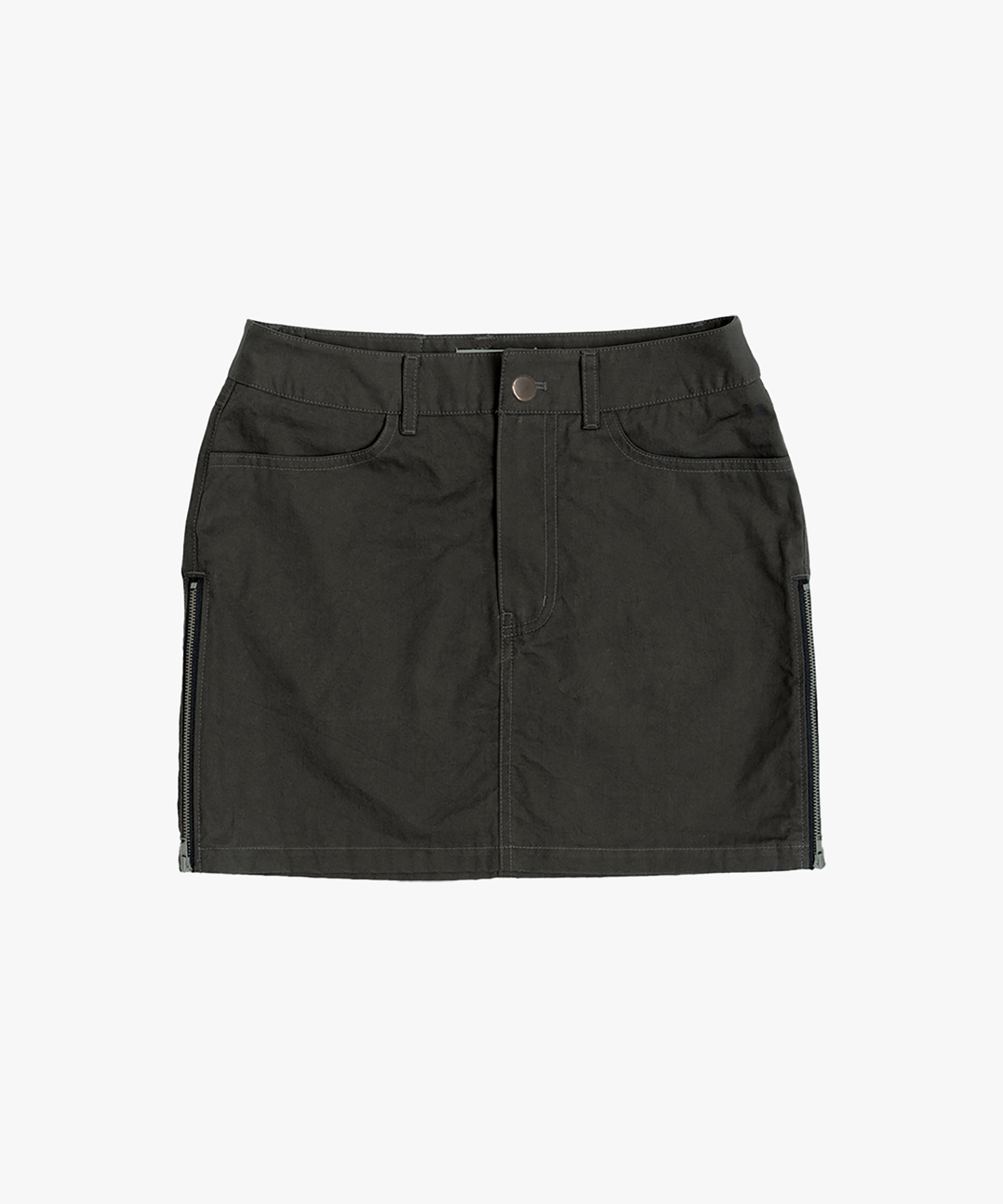 파버(FABEUR) SIDE ZIP SKIRT (KHAKI)