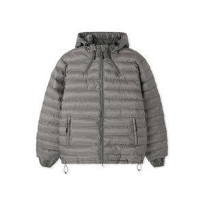 글로시 쓰리웨이 라이트 후디 패딩_그레이