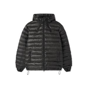 글로시 쓰리웨이 라이트 후디 패딩_블랙