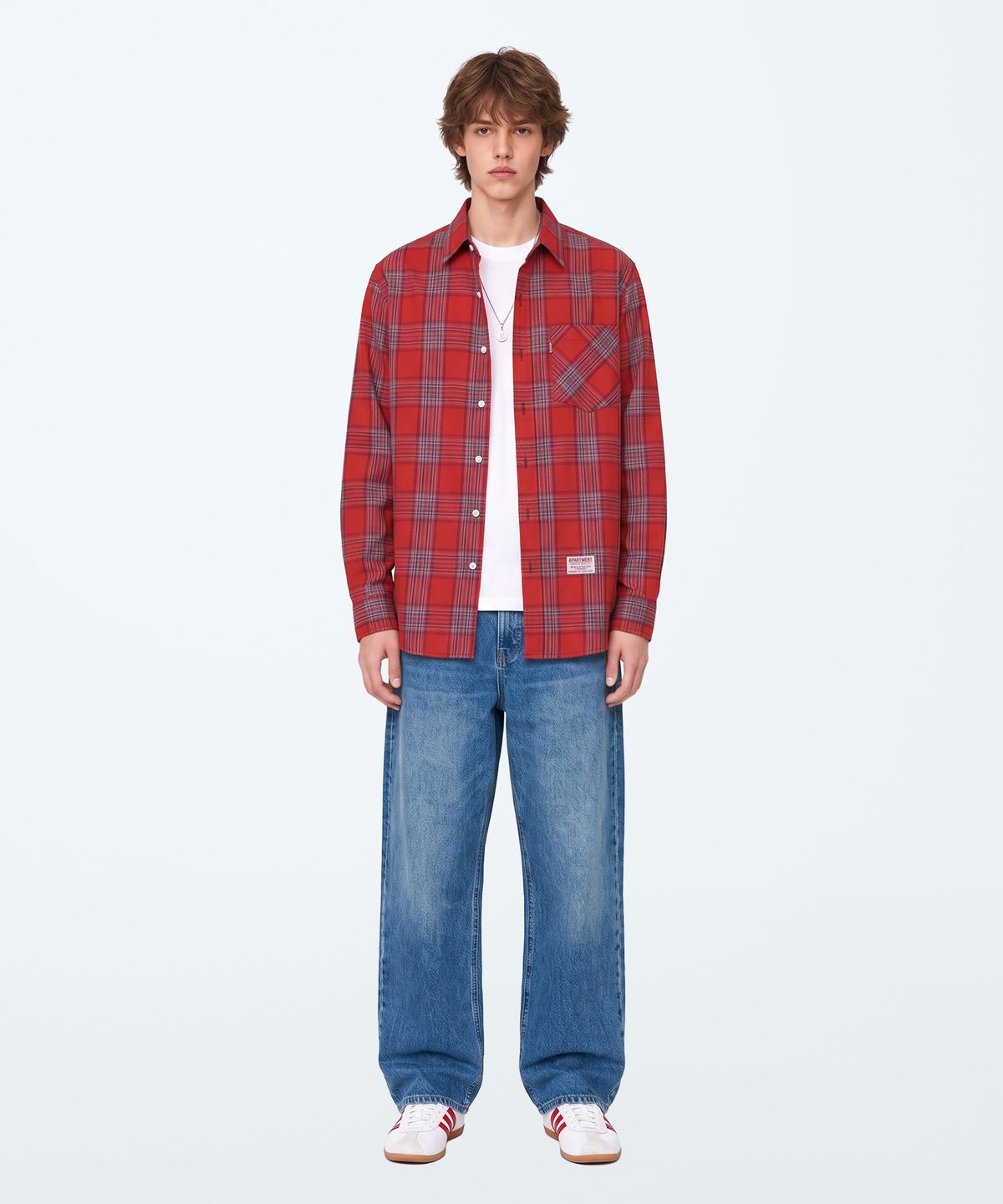 아파트먼트(APARTMENT) RINGO STAR CHECK SHIRTS - RED