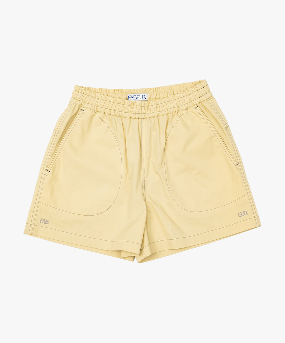 파버(FABEUR) COTTON SHORTS (DUSTY YELLOW)