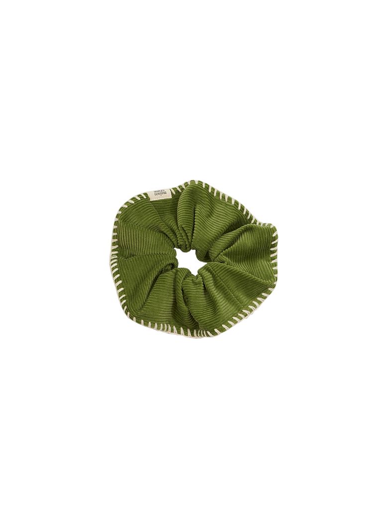 Stitch Scrunch _ Corduroy matcha