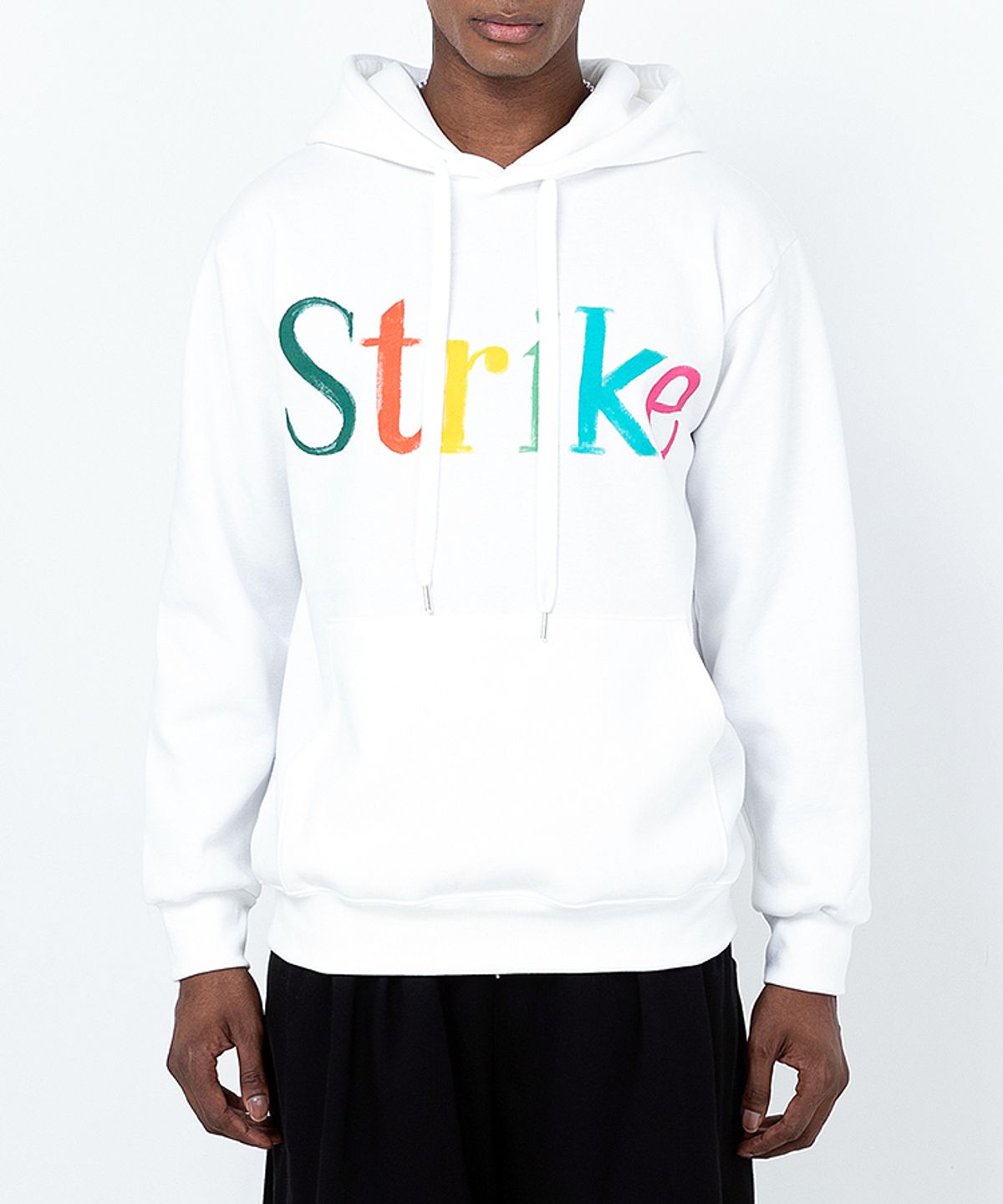 스트라이크(STRIKE) Hand-Painted Hoodie (WHITE)