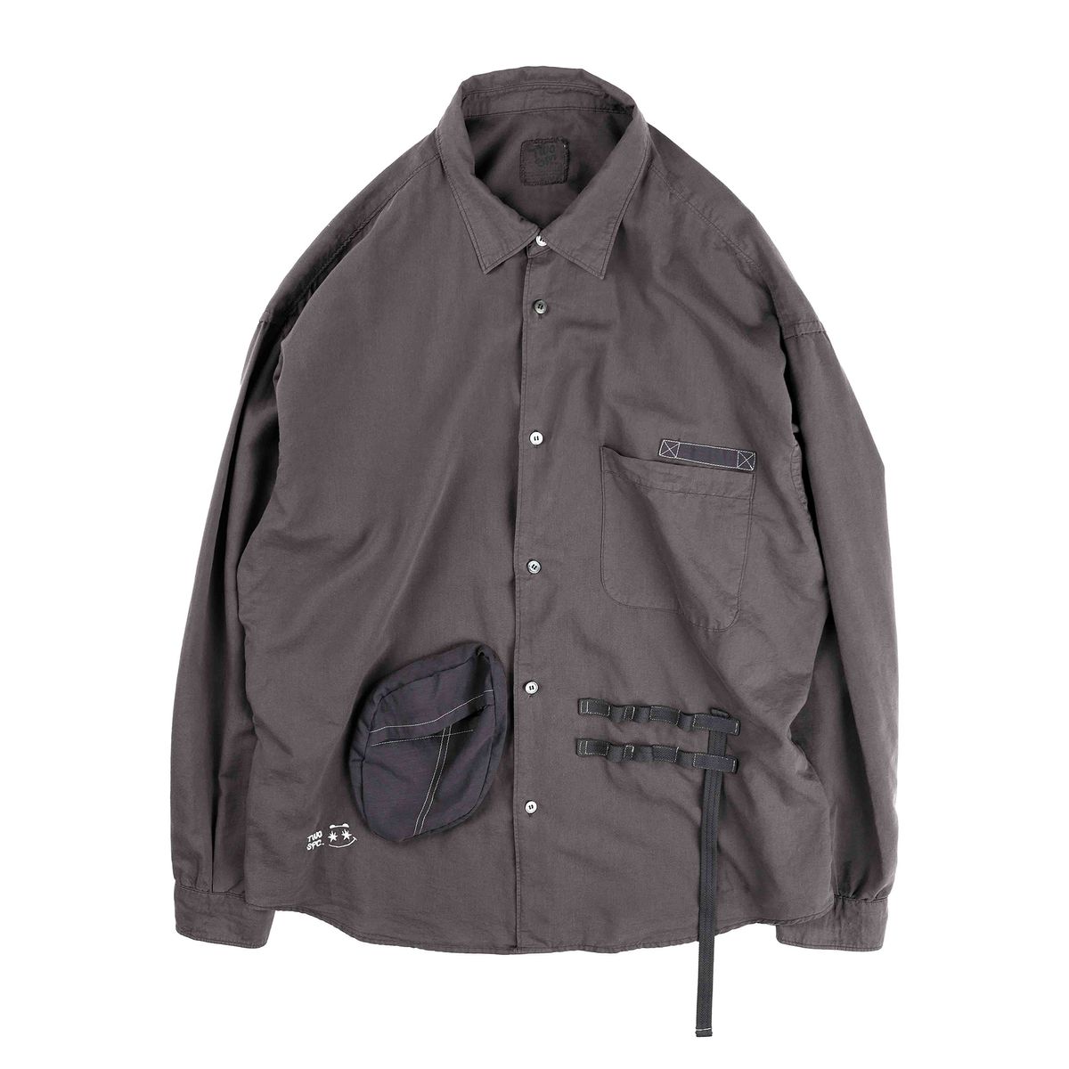투스페이스(TWOSPC) 아뜰리에B 빈티지 다잉 워크셔츠 [다크그레이]