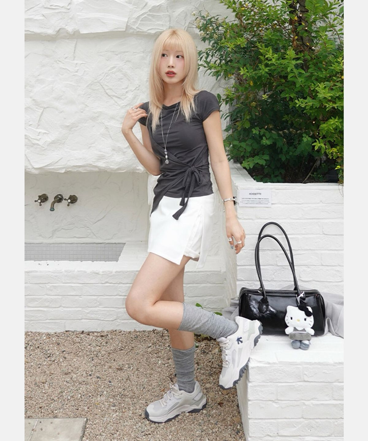 데상트(DESCENTE) 플로젠 그레이 SR323LCR79