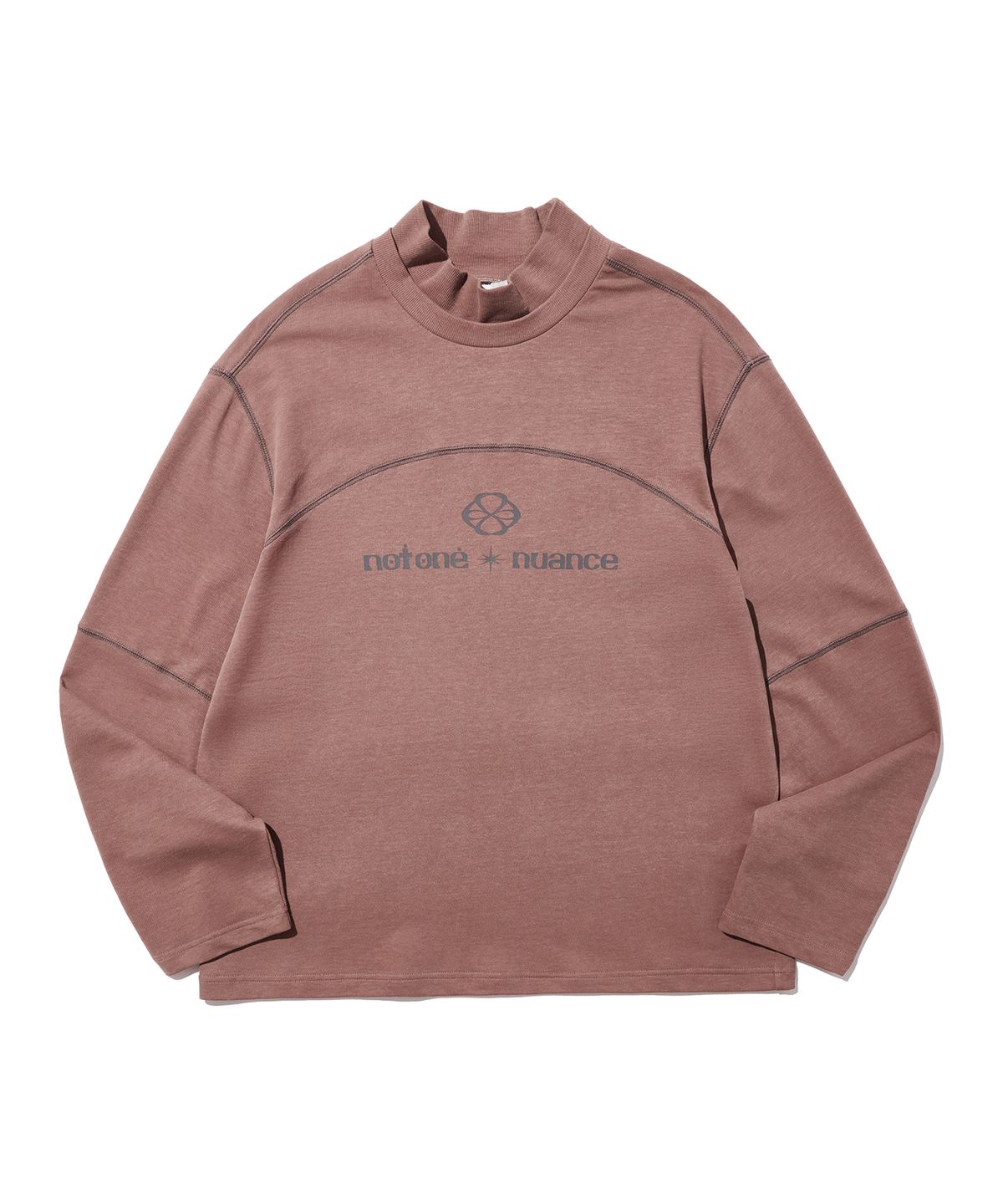 논타입(NONTYPE) TURTLE STITCH LONG T-SHIRTS (BROWN)