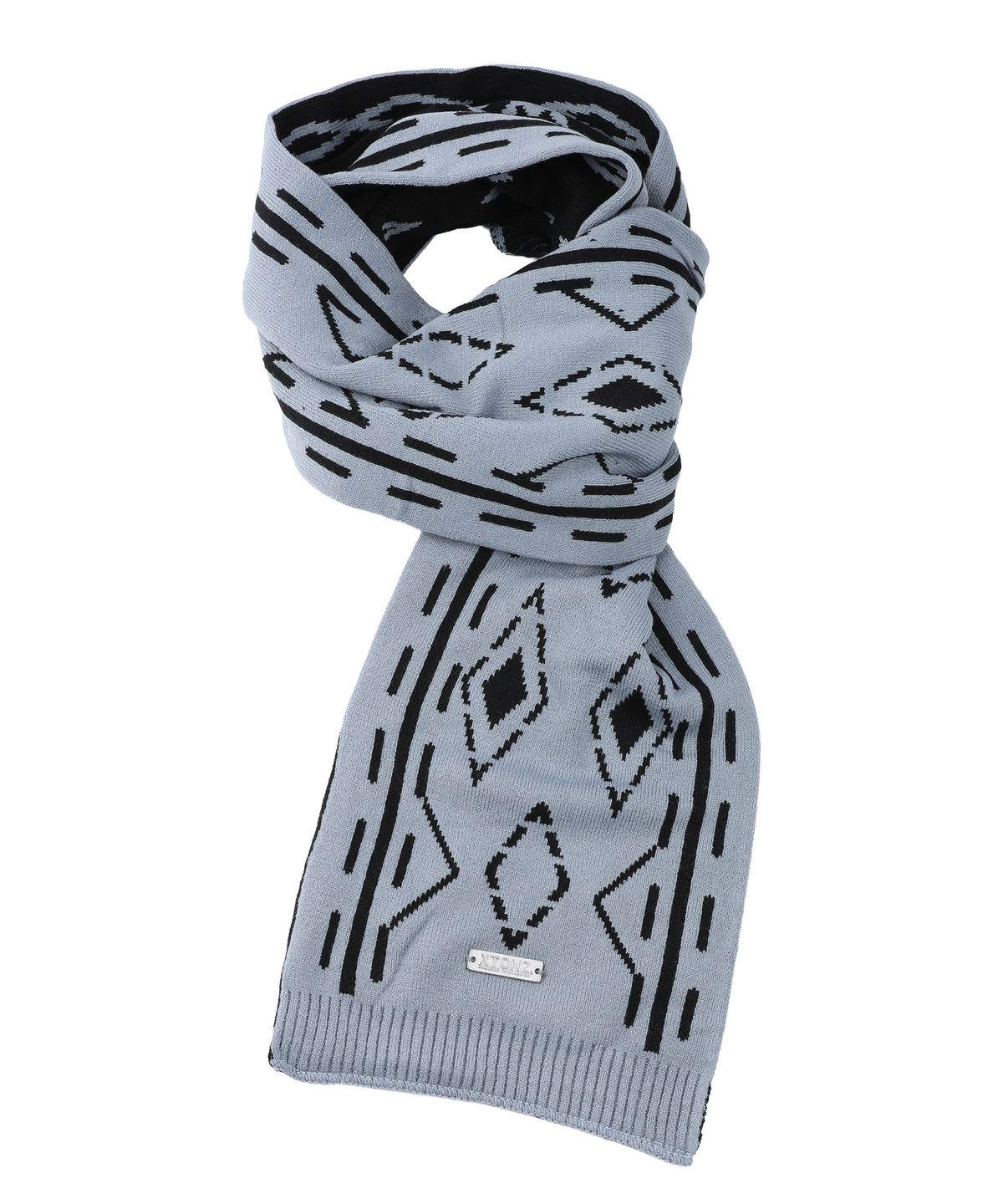엑스톤즈(XTONZ) XTA096 에스닉 투톤 리버시블 머플러 (BLUE/BLACK)