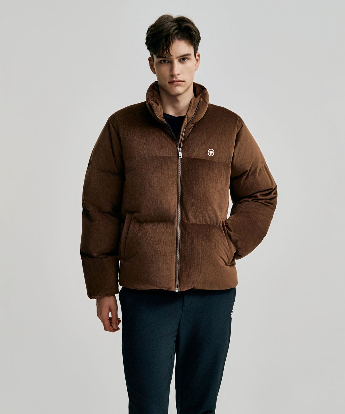 세르지오 타키니(SERGIO TACCHINI) W 클라시코 코듀로이 다운점퍼 (D.Brown)