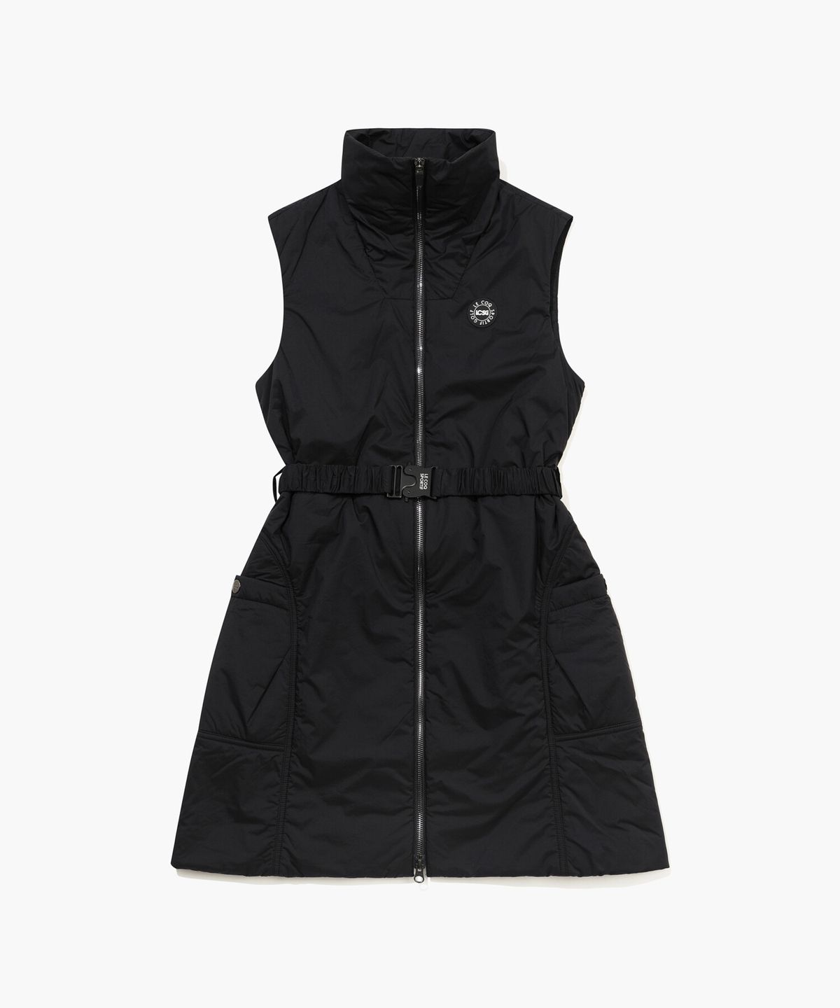 르꼬끄 골프(LECOQ GOLF) 여성 패딩 풀집업 베스트 원피스 _BLCK GQ322LOP91