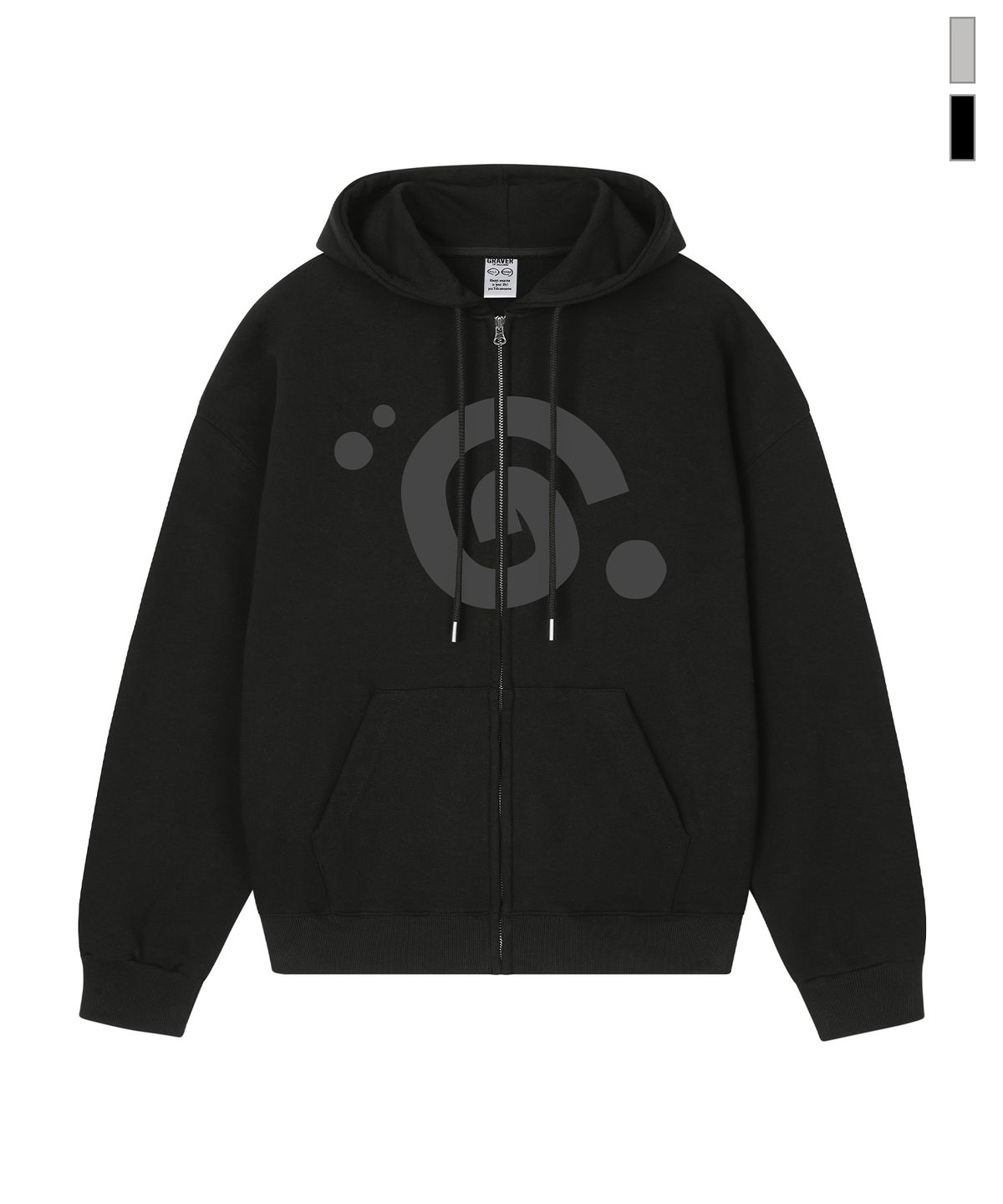 그레이버(GRAVER) [UNISEX]G SYMBOL 후드집업_2color