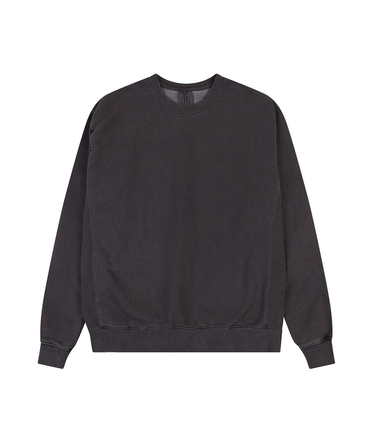 에이던엠(ADERNM) SIDE CUT-LINE PIGMENT SWEATSHIRT (CHARCOAL)