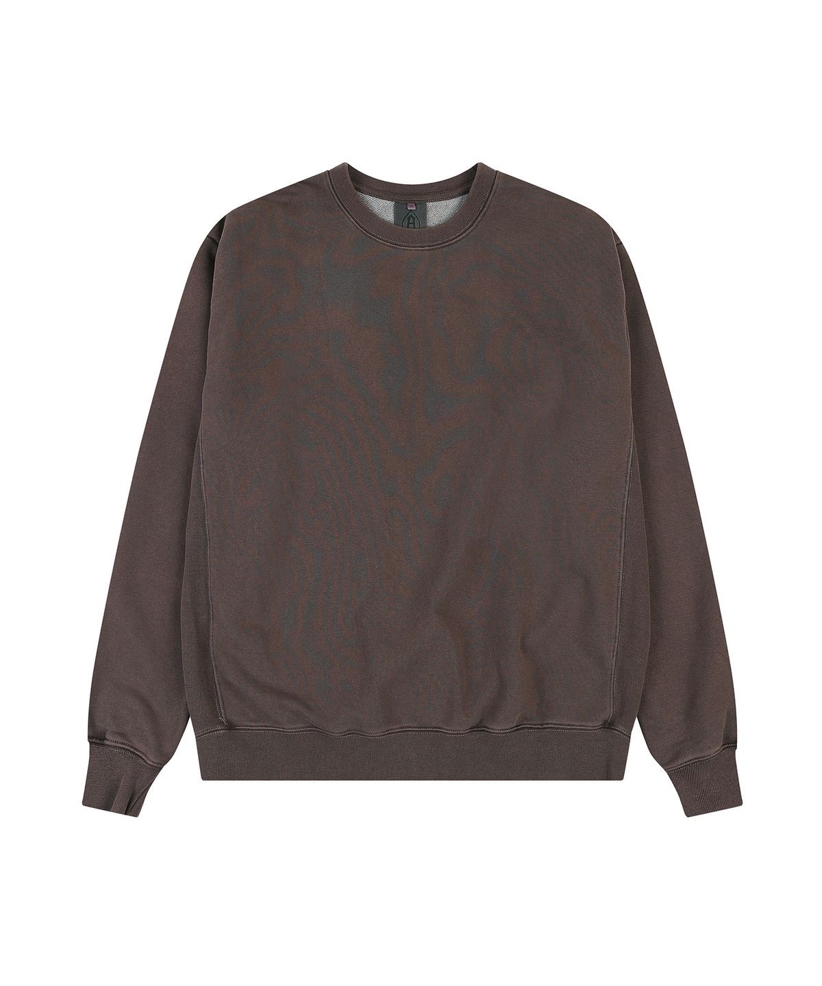 에이던엠(ADERNM) SIDE CUT-LINE PIGMENT SWEATSHIRT (BROWN)