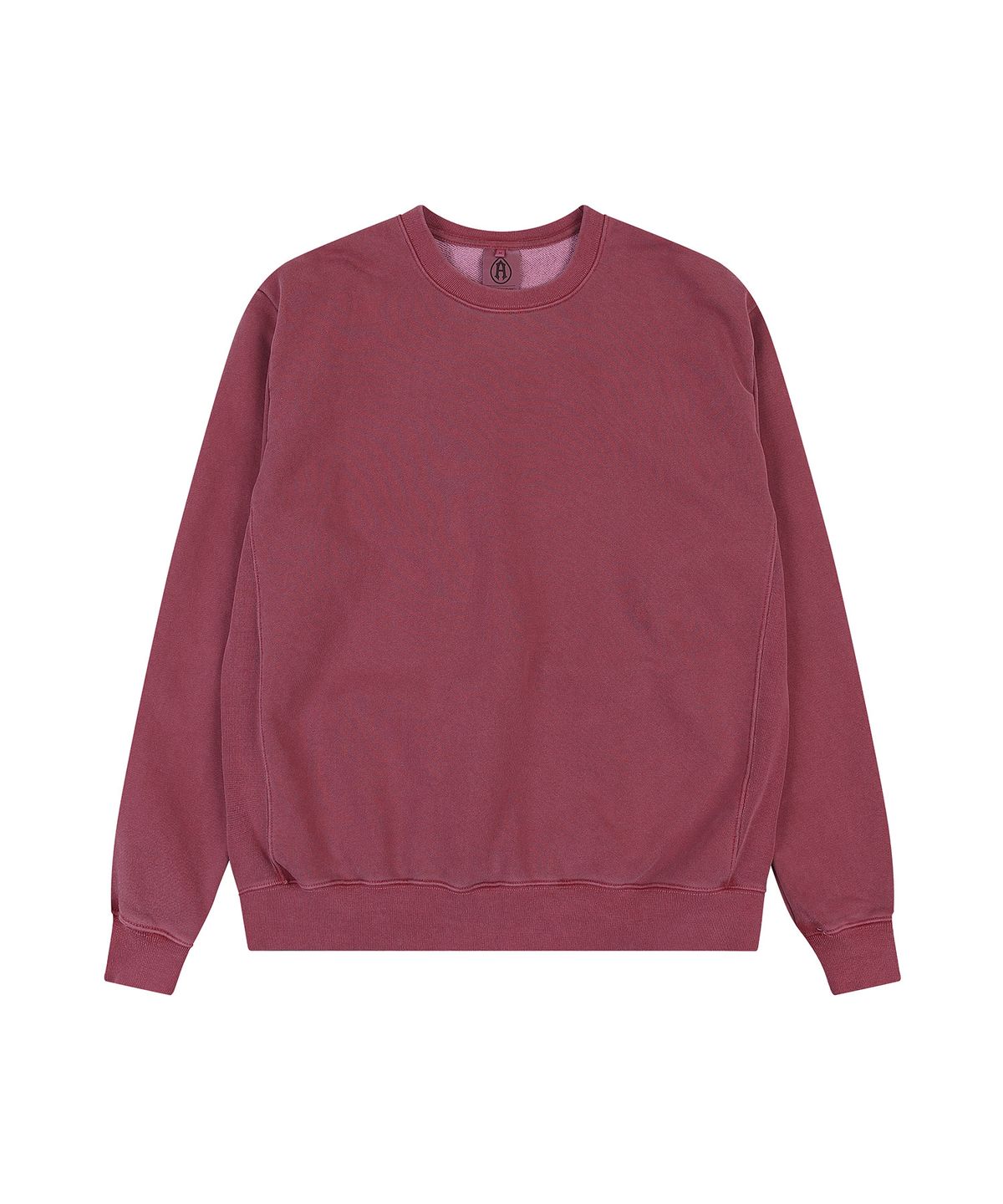 에이던엠(ADERNM) SIDE CUT-LINE PIGMENT SWEATSHIRT (BURGUNDY)
