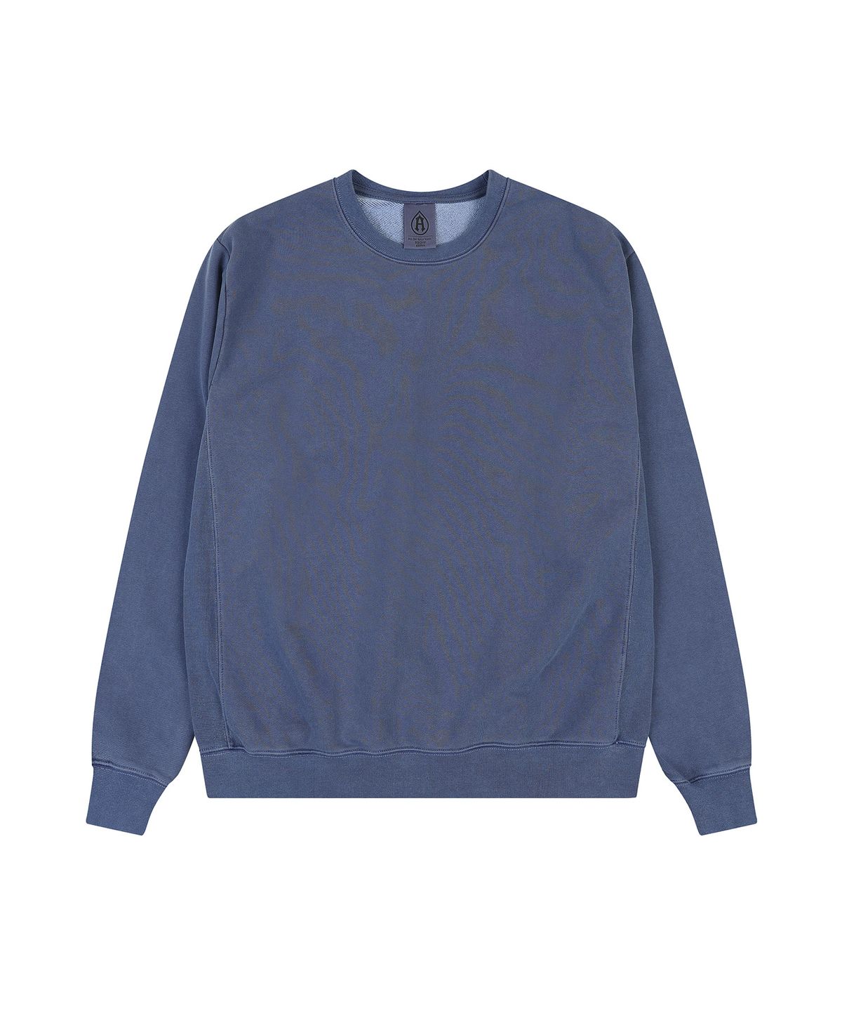 에이던엠(ADERNM) SIDE CUT-LINE PIGMENT SWEATSHIRT (BLUE)