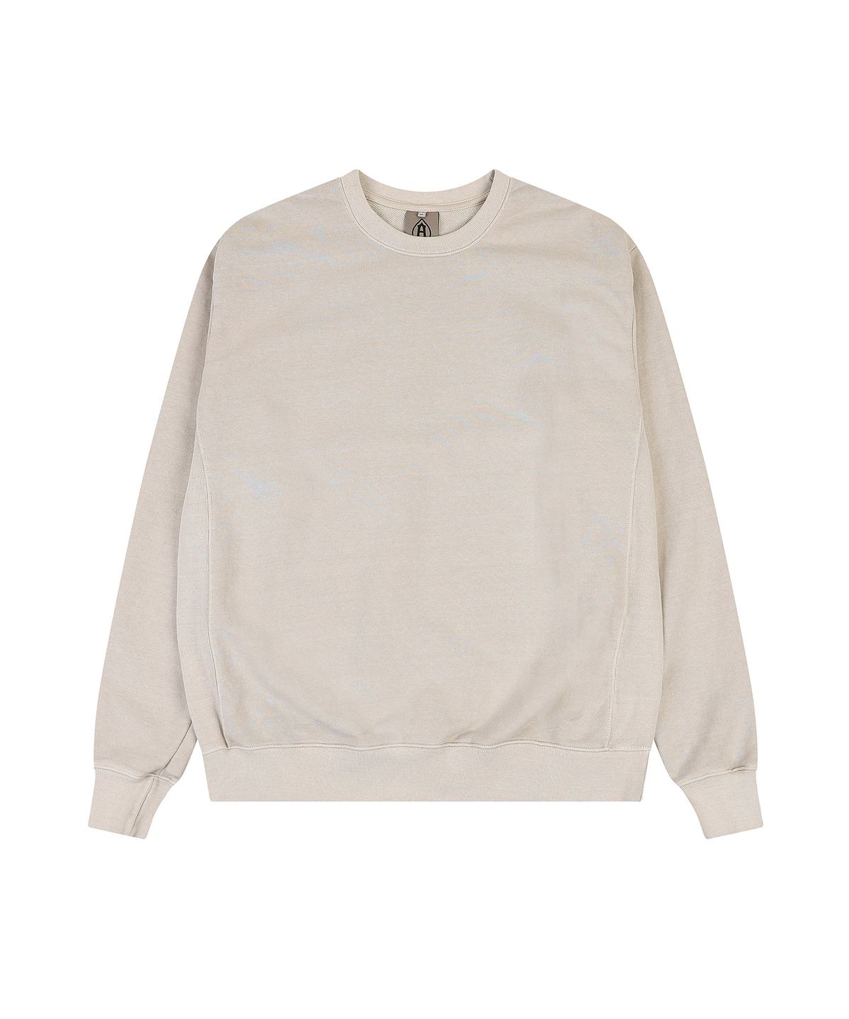 에이던엠(ADERNM) SIDE CUT-LINE PIGMENT SWEATSHIRT (BEIGE)