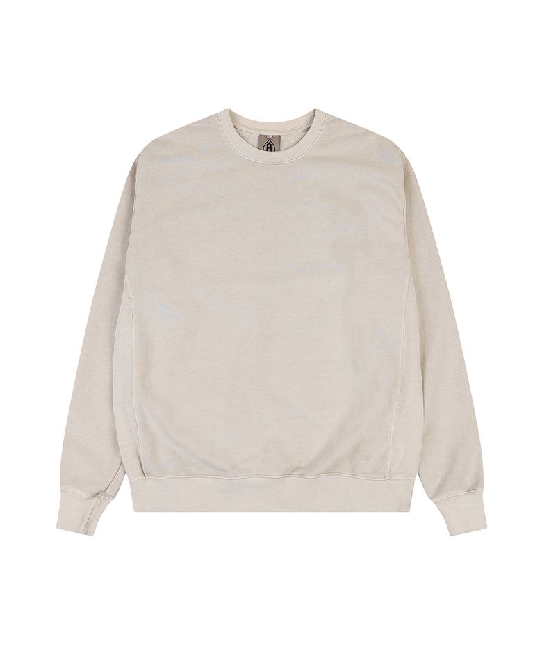SIDE CUT-LINE PIGMENT SWEATSHIRT (BEIGE)