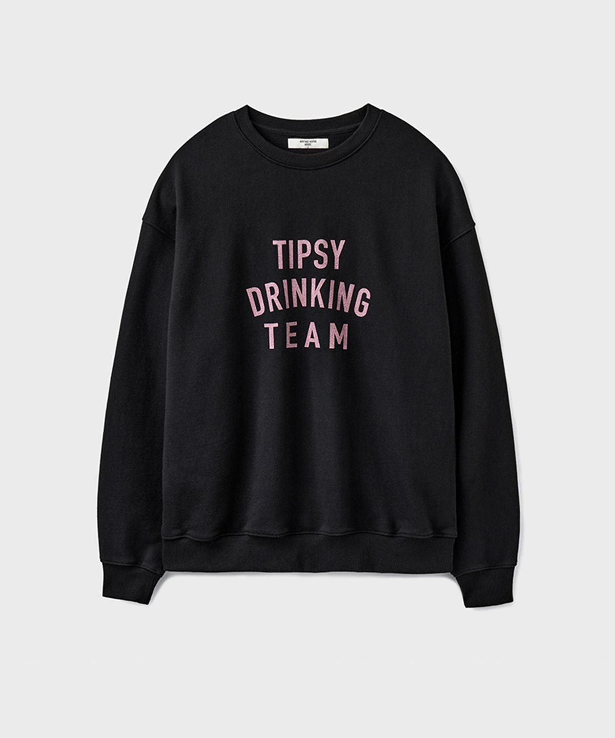 유니온블루(UNION BLUE) TIPSY DRINKING TEAM SWEATSHIRT [BLACK]