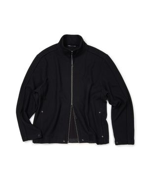 (BASE) FULL KNIT ZIP UP (BLACK)