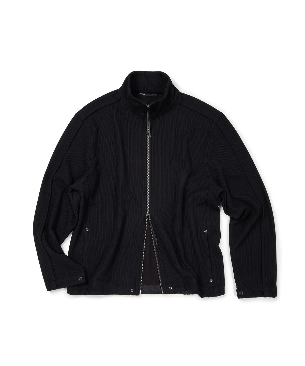 이티씨이(ETCE) (BASE) FULL KNIT ZIP UP (BLACK)