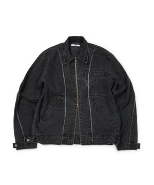 DAMAGED WORK JACKET (BLACK)