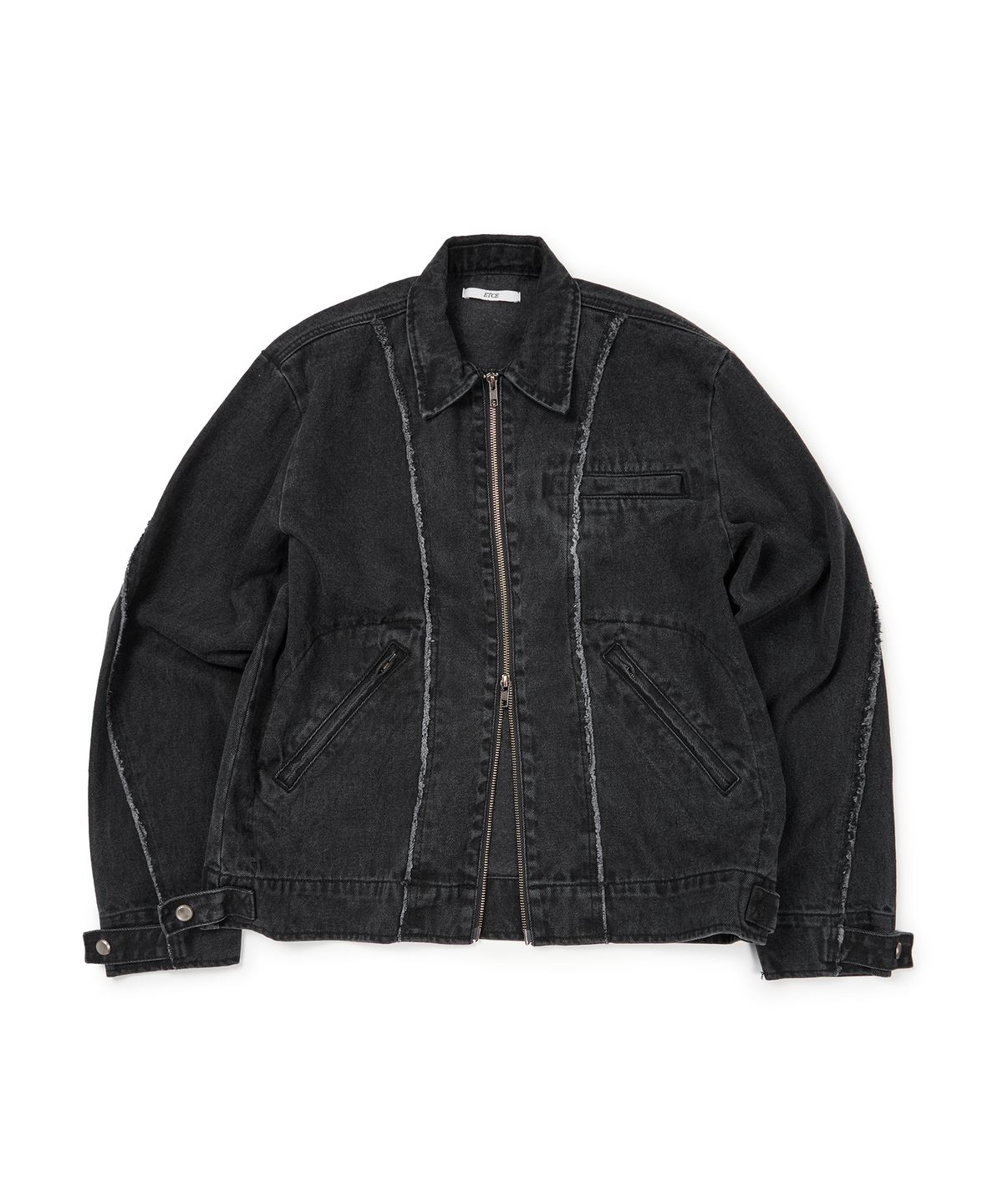 이티씨이(ETCE) DAMAGED WORK JACKET (BLACK)