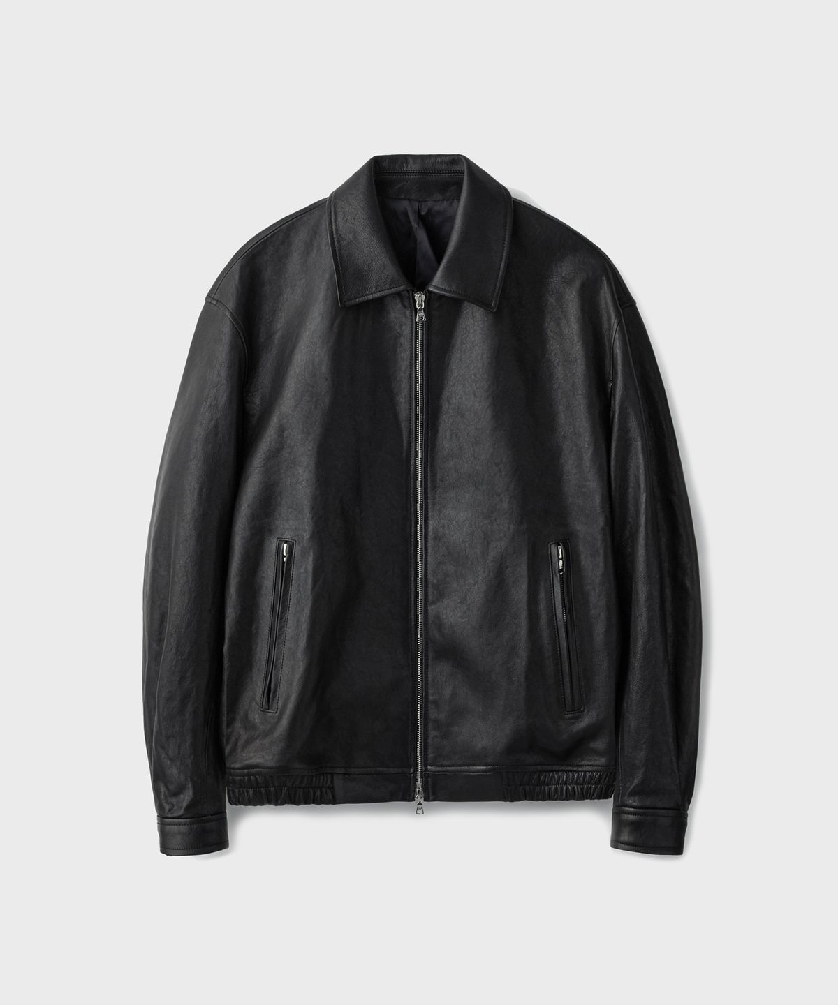 유니온블루(UNION BLUE) ITALY LAMBSKIN SINGLE JACKET [BLACK]
