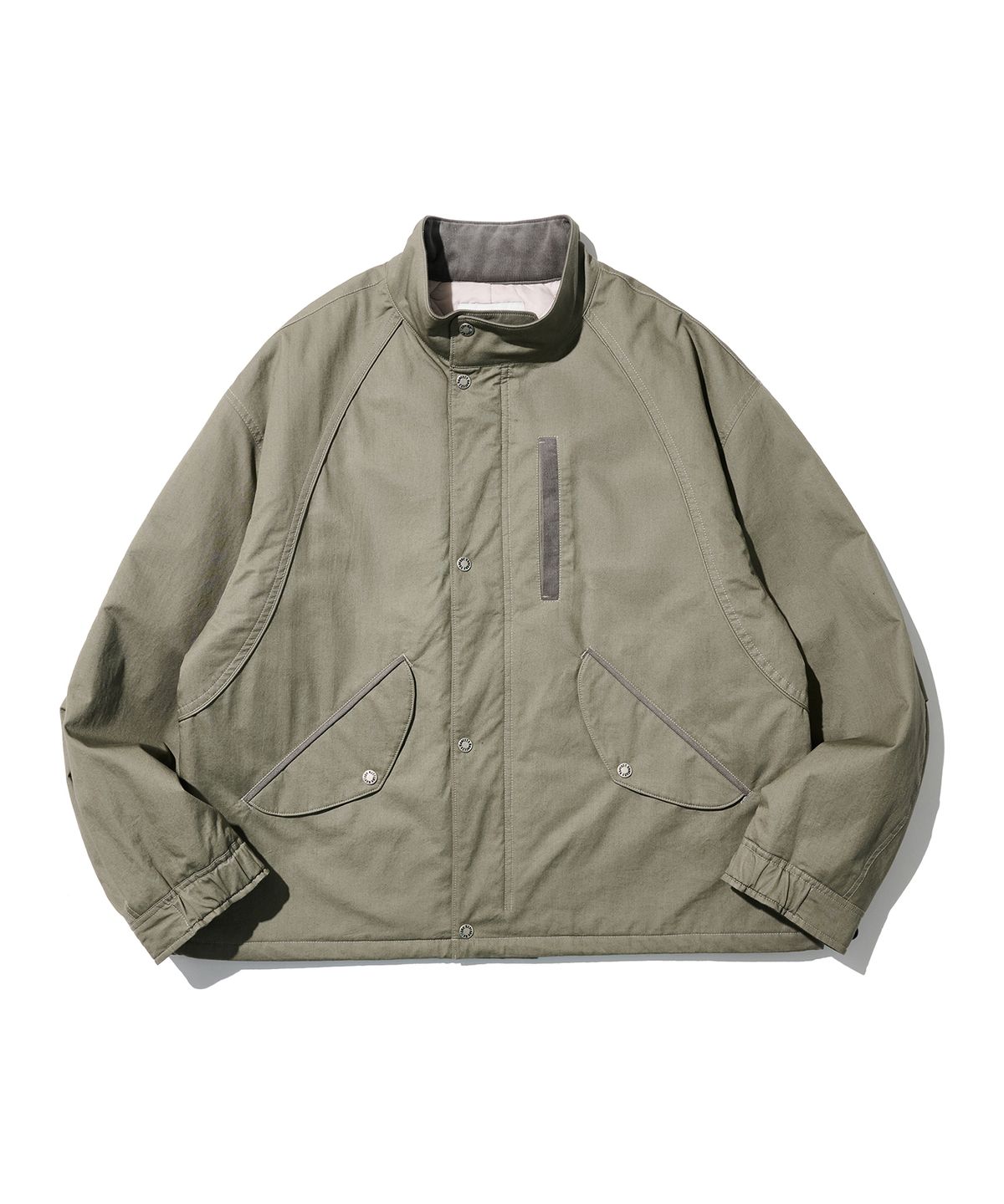 논타입(NONTYPE) VTG STAND MIL BOMBER (KHAKI GREY)