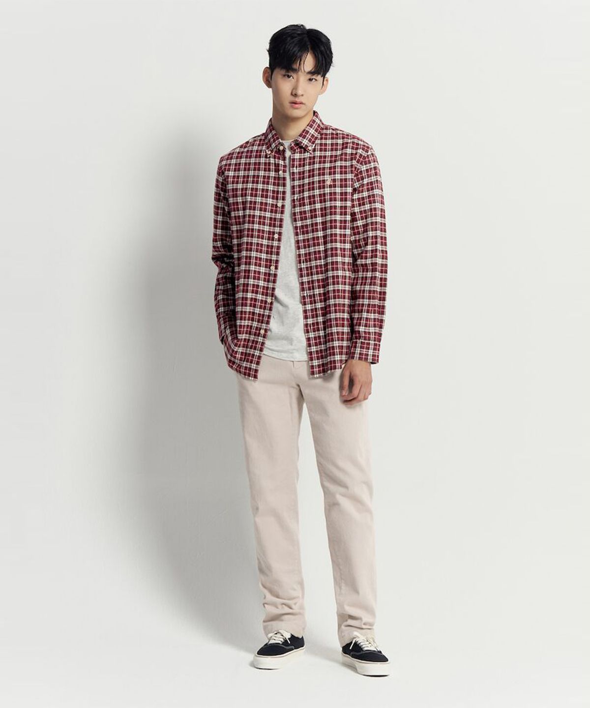 빈폴 멘(BEANPOLE MEN) 10수 트윌 스탠다드핏 팬츠  아이보리