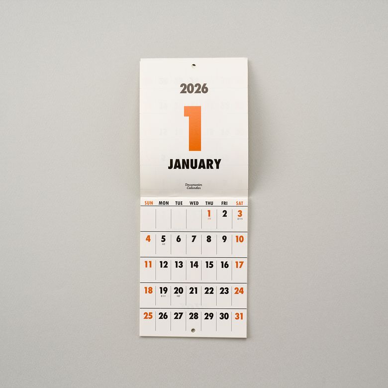 미니 월 캘린더 2026