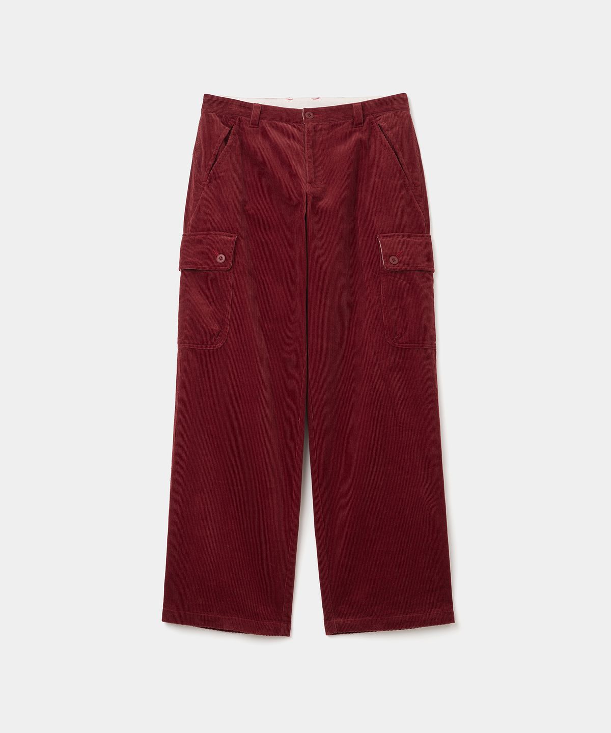 유니폼브릿지(UNIFORM BRIDGE) M47 corduroy pants wide fit red
